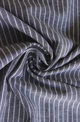 Acheter 069-noir Rayures à motifs demi lin * A partir de 50 cm