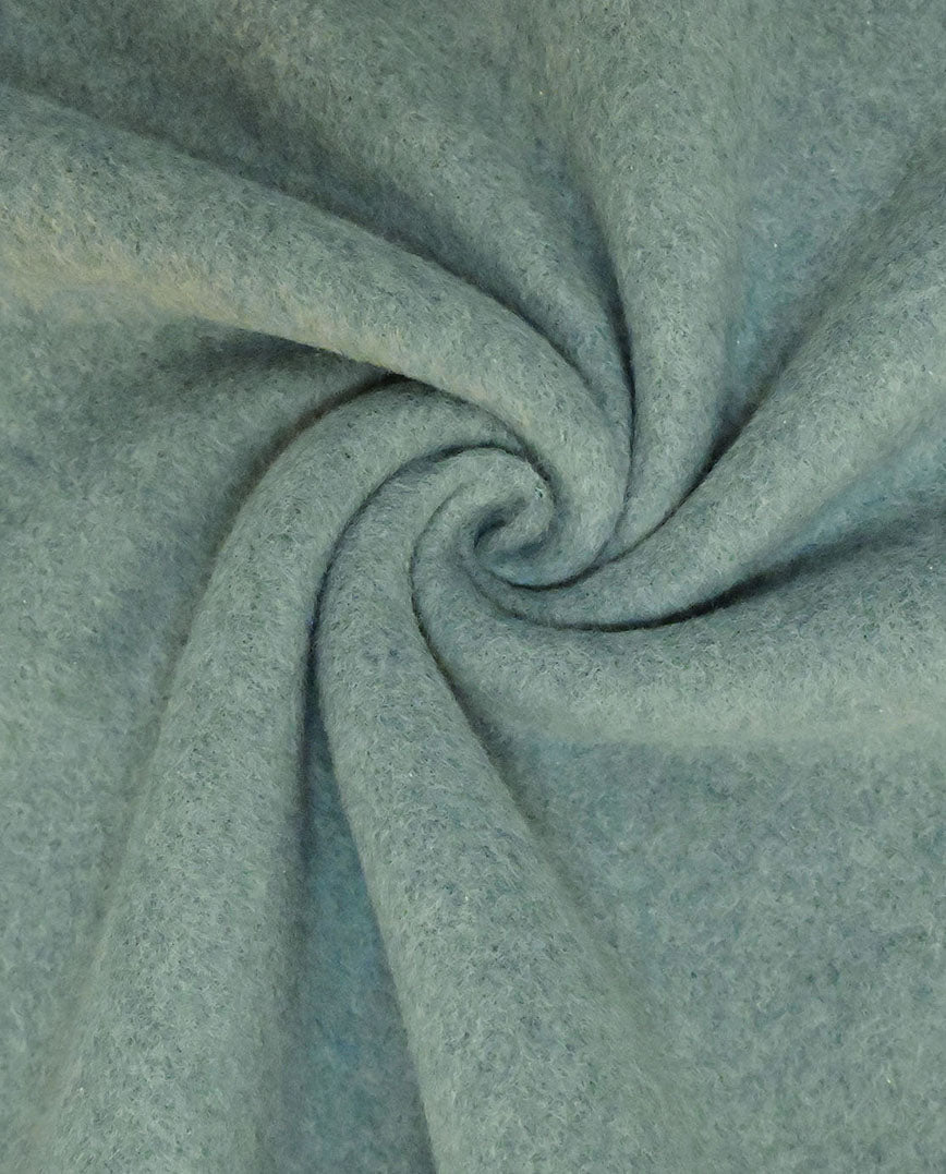 Buy 004-turquoise-mel Organic cotton fleece *From 25 cm