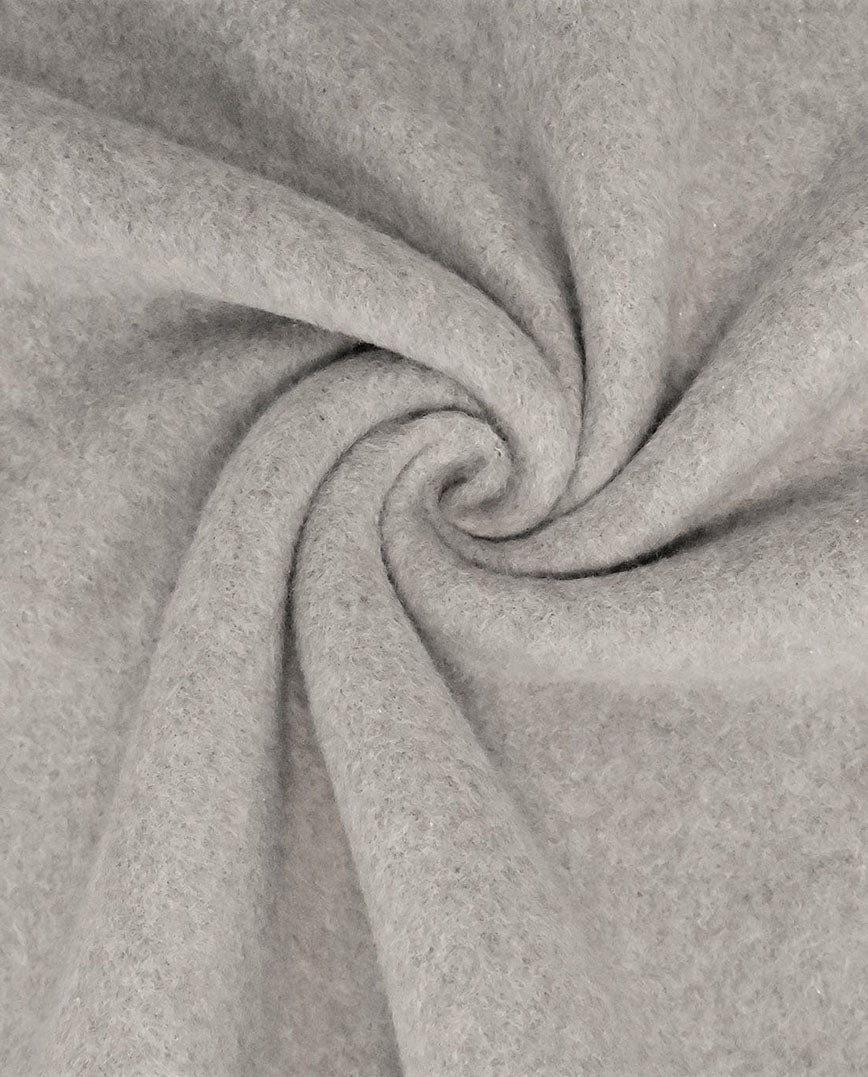 Buy 054-h-gray-mel Organic cotton fleece *From 25 cm