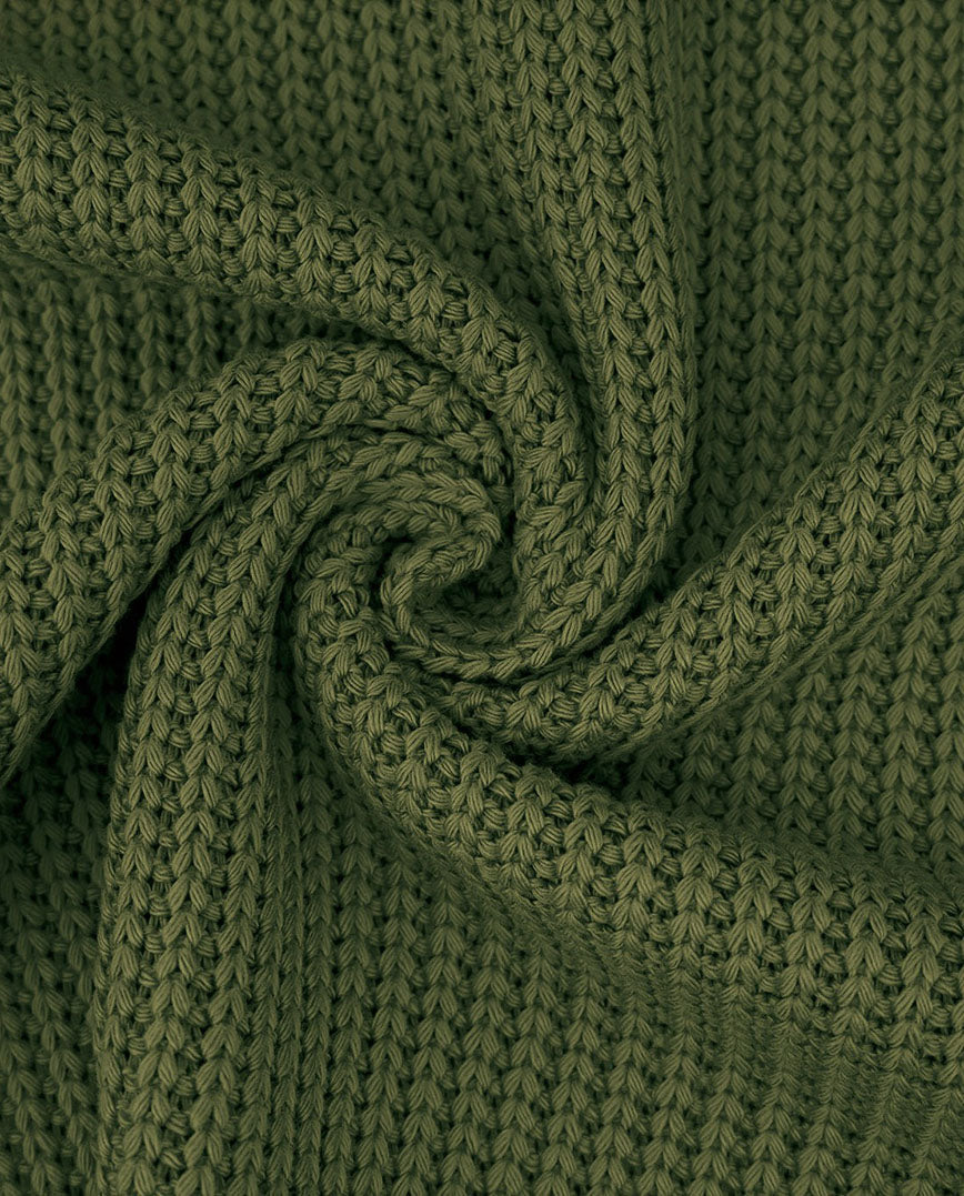 Buy 028-olive-green Knitted fabric *From 50 cm