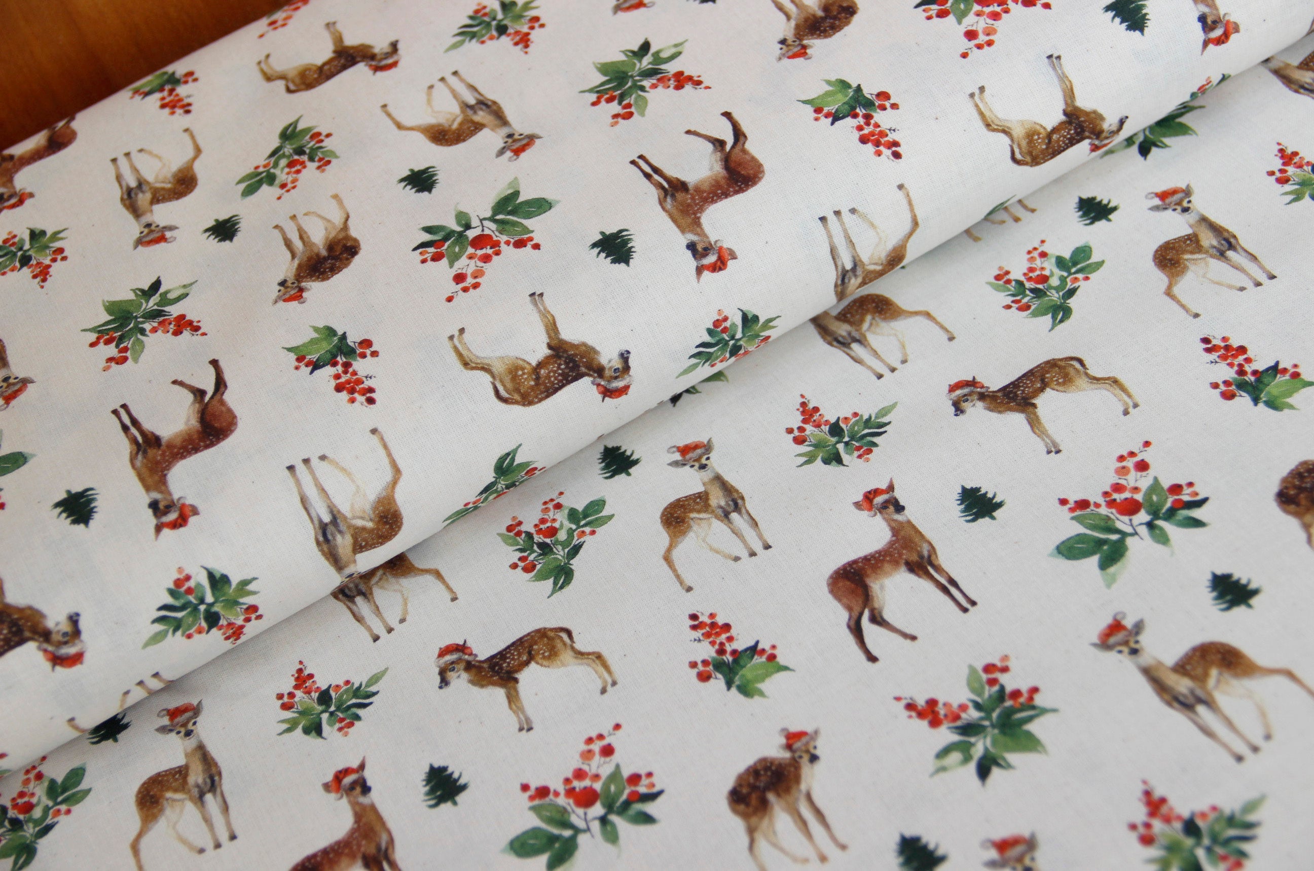 Buy 003-reindeer Cotton print Christmas organic * From 50 cm