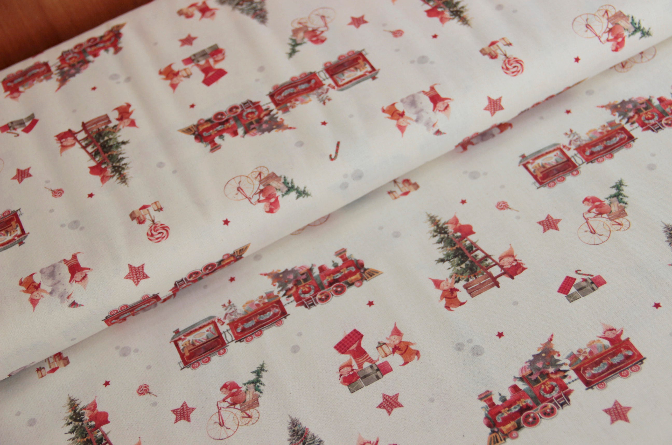 Cotton print Christmas organic * From 50 cm