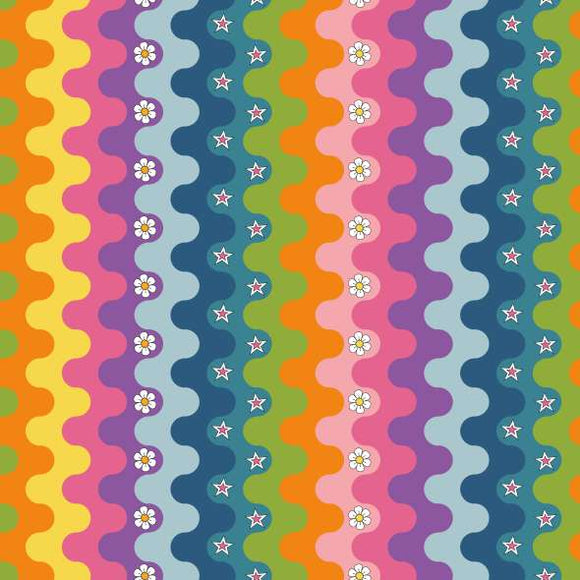 Coton imprimés hippies * A partir de 50 cm