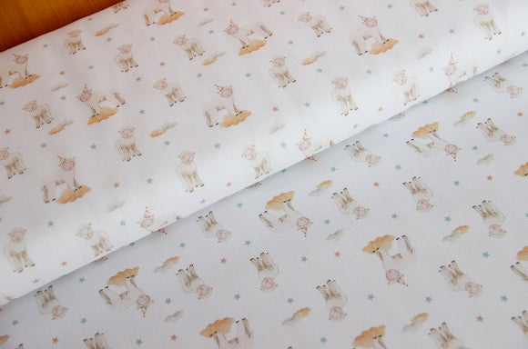 Piqué de coton imprimé * A partir de 50 cm