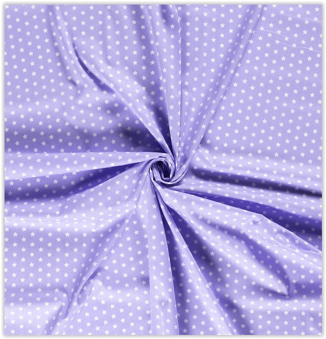 Buy 043-lilac Cotton print stars 1cm * From 50cm