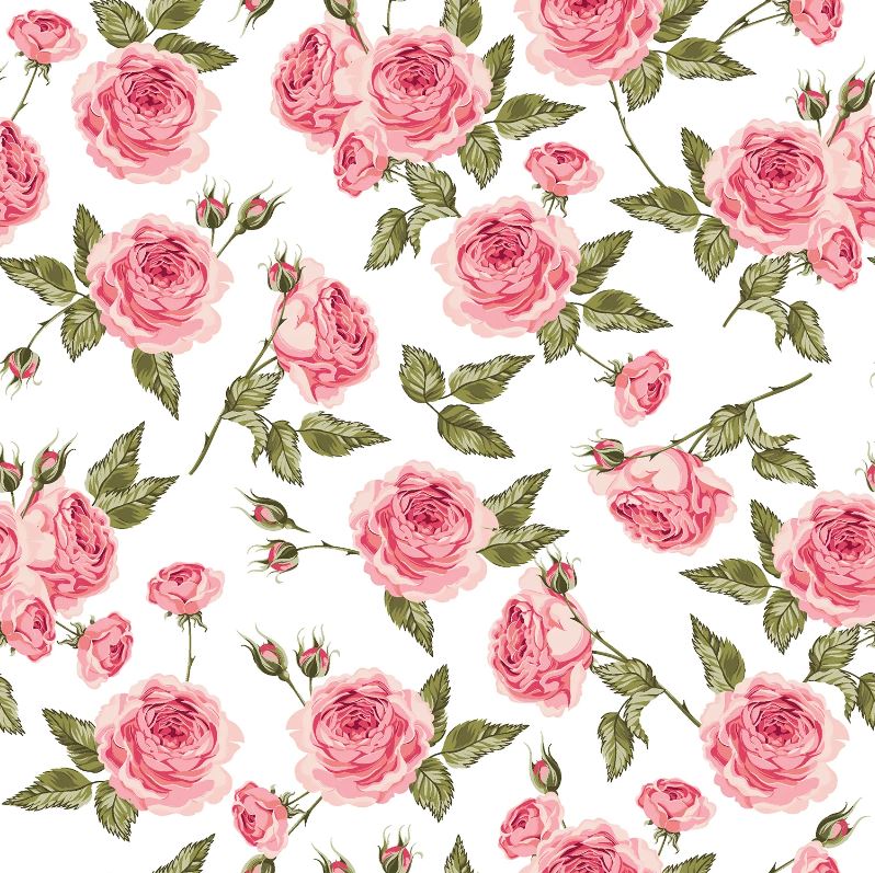 Buy 005-roses Cotton prints floral * From 50 cm