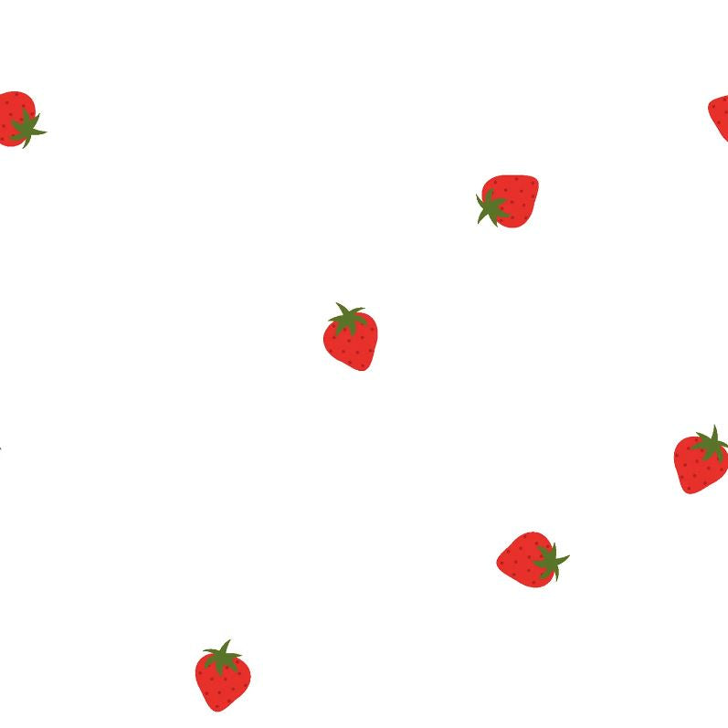 Acheter 006-fraises Coton imprimés fleuris * A partir de 50 cm