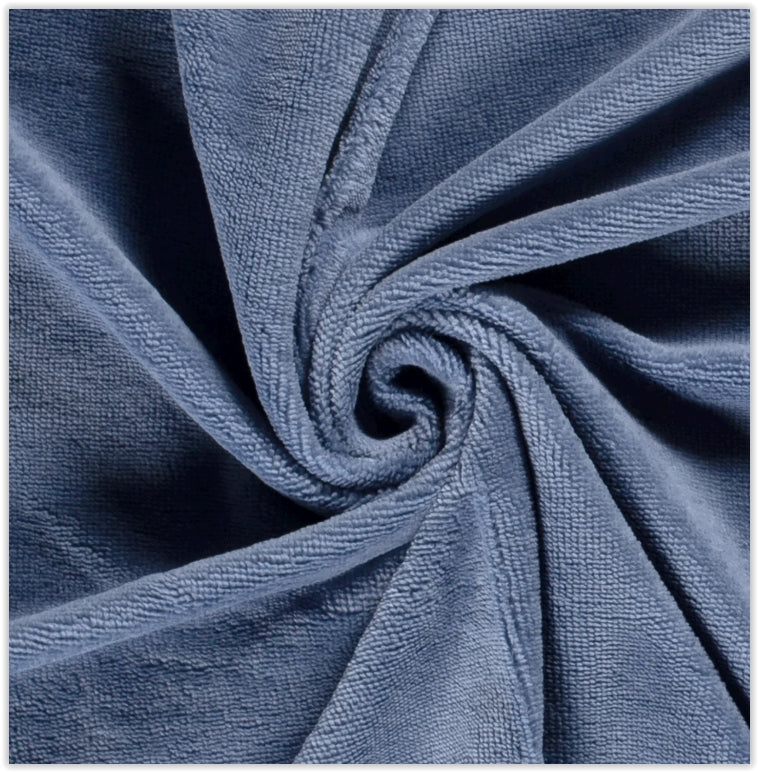 Buy 006-denim-blue Bamboo terry cloth * From 50 cm