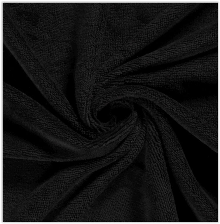 Acheter 069-noir Tissu éponge bambou * A partir de 50 cm