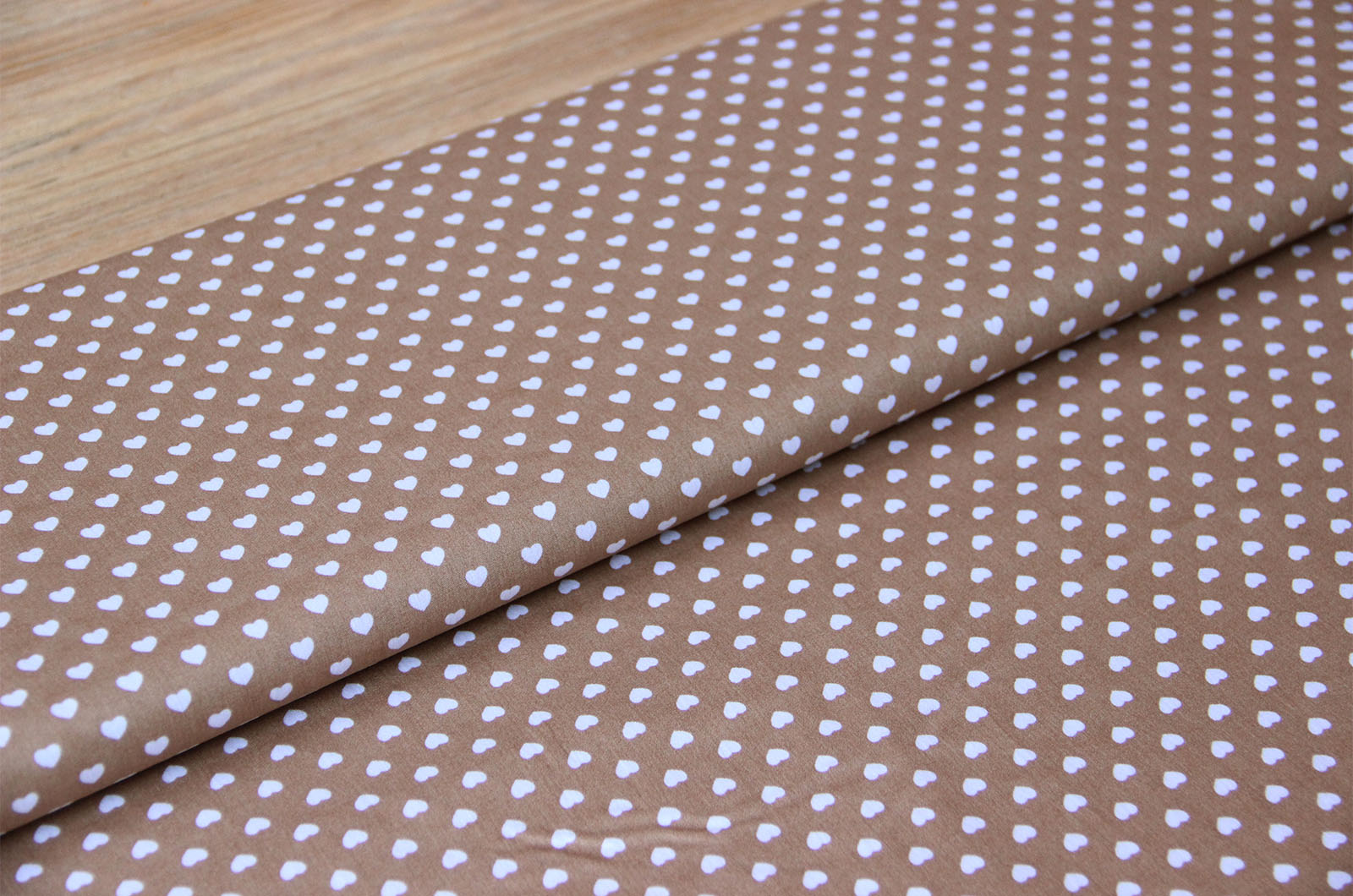 Acheter 053-beige Coton imprimé coeurs * A partir de 50cm