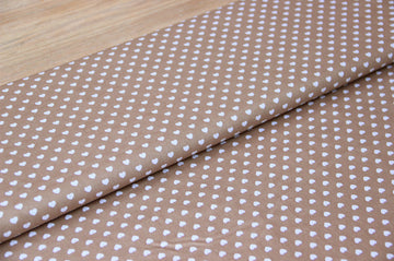 Kaufen 053-beige Baumwolldruck Herzen * Ab 50cm