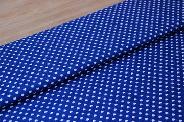 Kaufen 005-blau Baumwolldruck Herzen * Ab 50cm