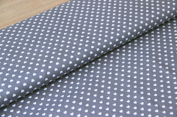 Kaufen 061-hellgrau Baumwolldruck Herzen * Ab 50cm
