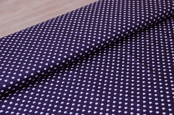 Coton imprimé coeurs * A partir de 50cm