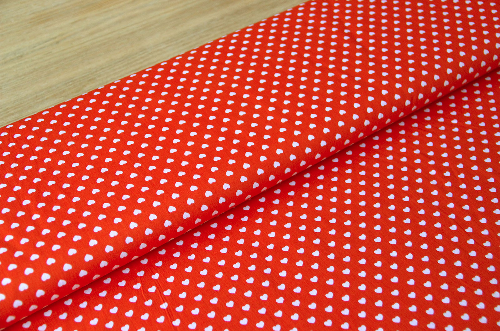 Acheter 036-orange Coton imprimé coeurs * A partir de 50cm