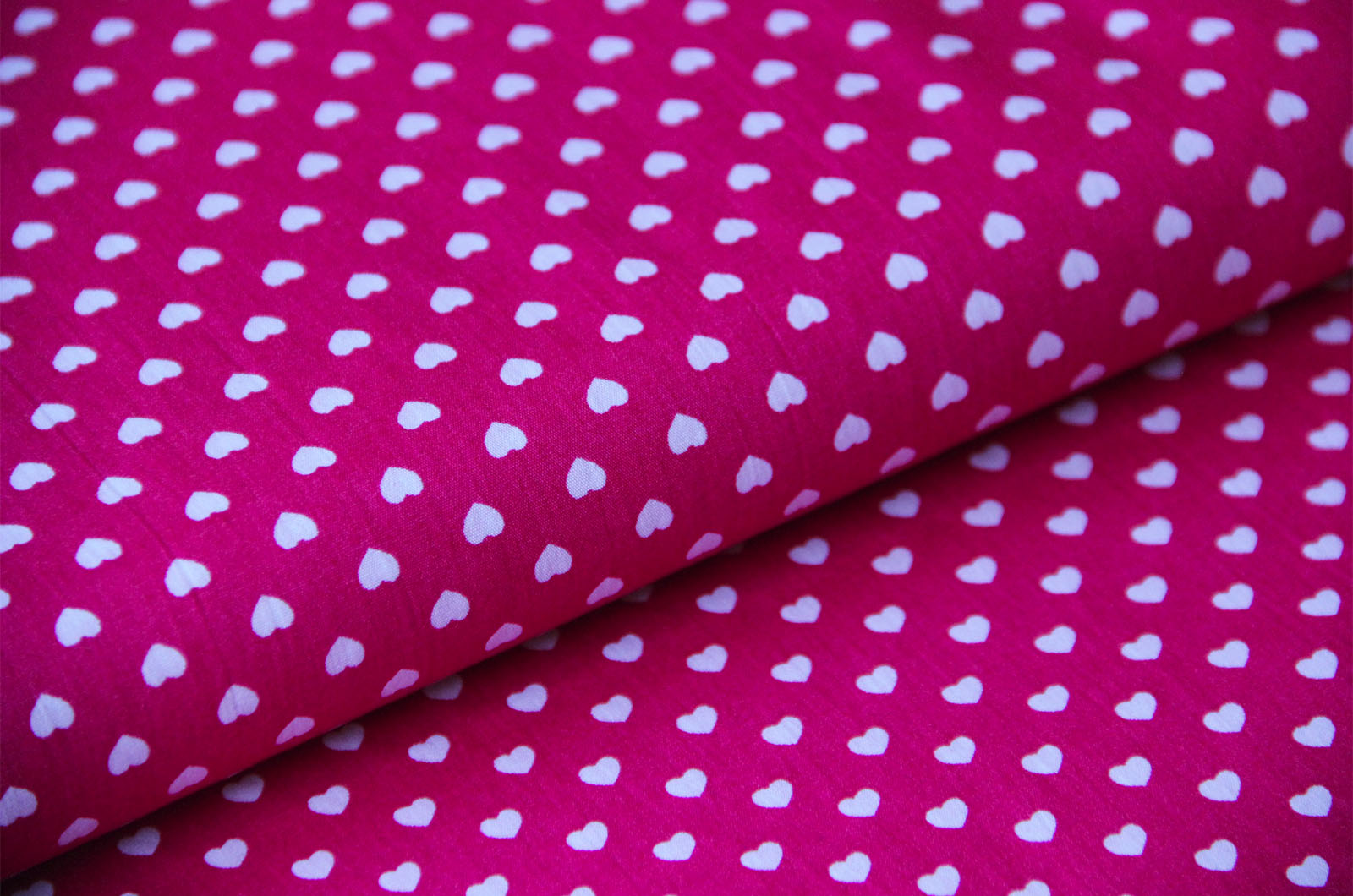 Buy 017-pink Cotton print hearts * From 50cm