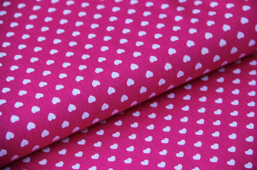 Kaufen 017-pink Baumwolldruck Herzen * Ab 50cm