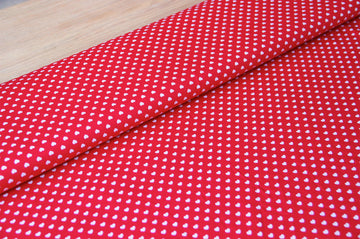 Kaufen 015-rot Baumwolldruck Herzen * Ab 50cm