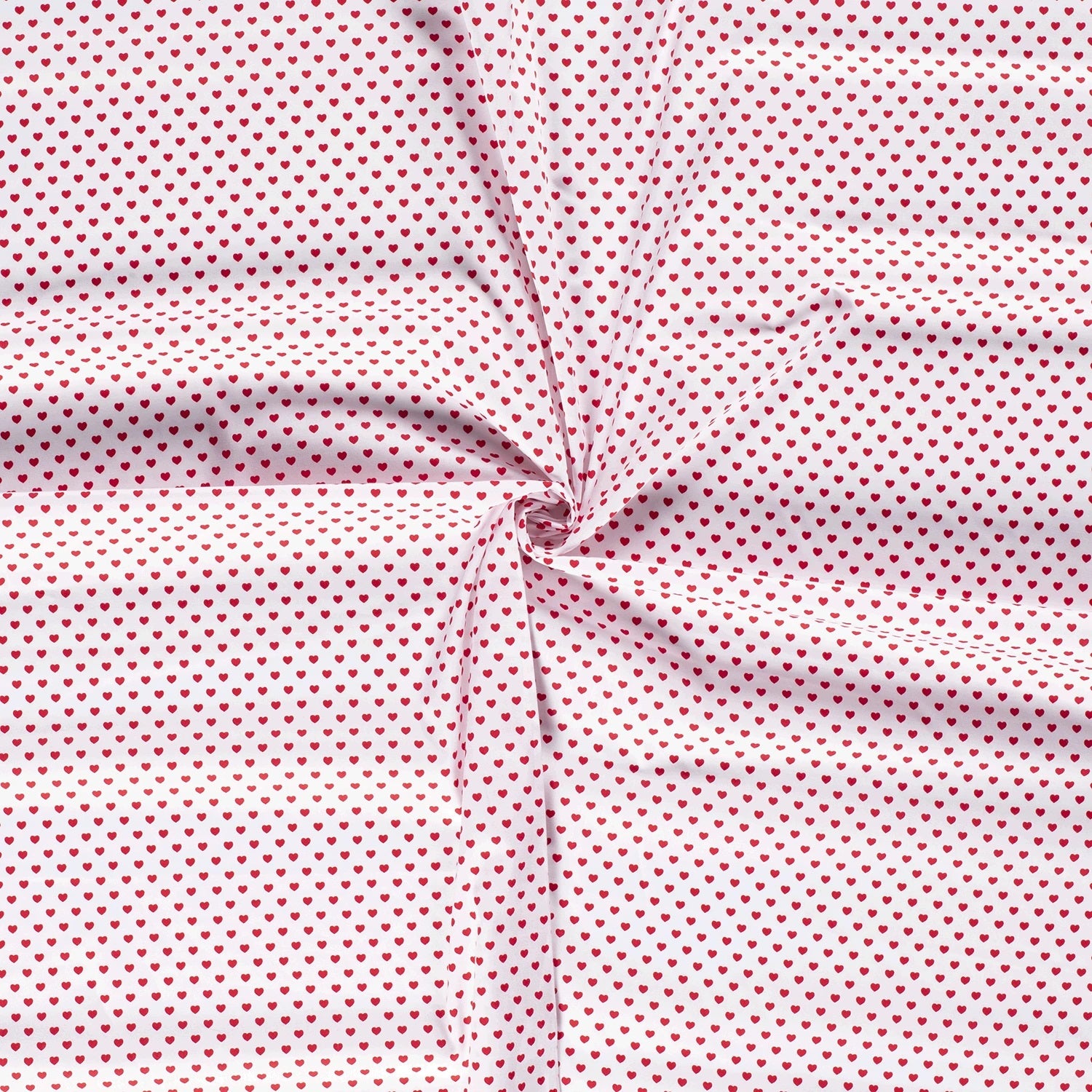 Acheter 050-blanc-rouge Coton imprimé coeurs * A partir de 50cm