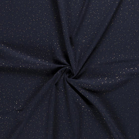 Kaufen 008-marine Musselin Goldpunkte *Ab 25 cm