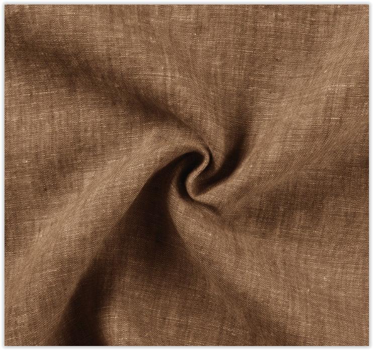 Buy 056-tobacco Linen mottled * From 50 cm