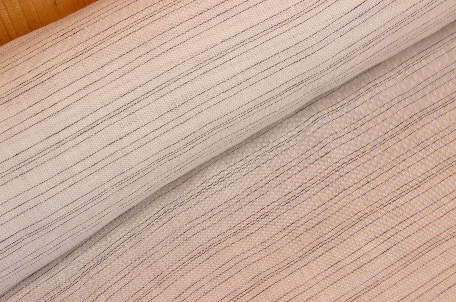 Acheter rayures-gris-fonce Lin rayé extra large * A partir de 50 cm