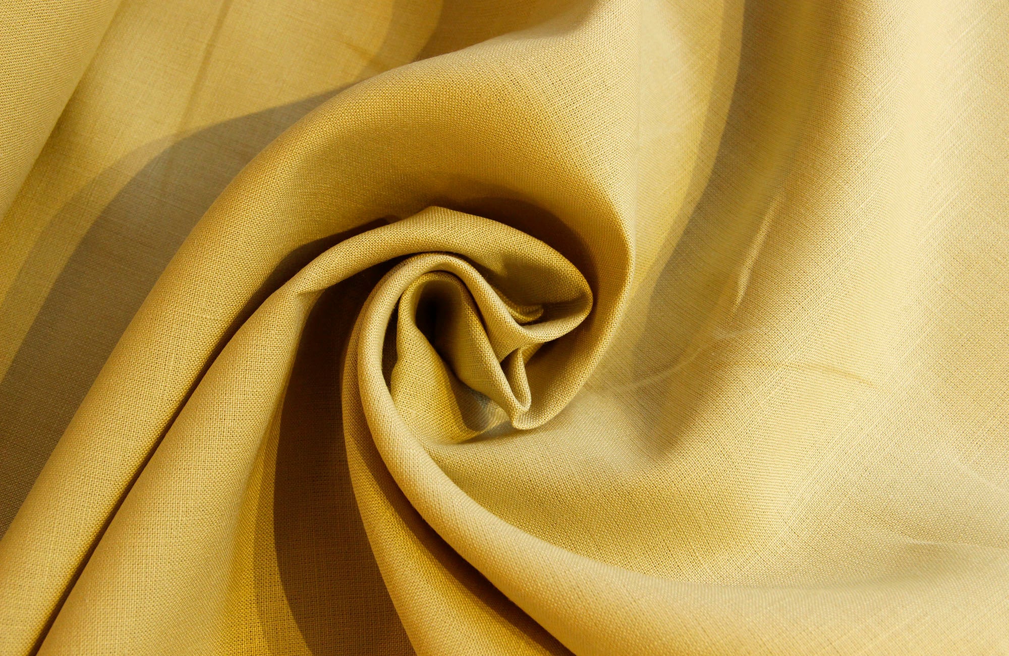 Buy 661-mustard Linen plain * From 50 cm