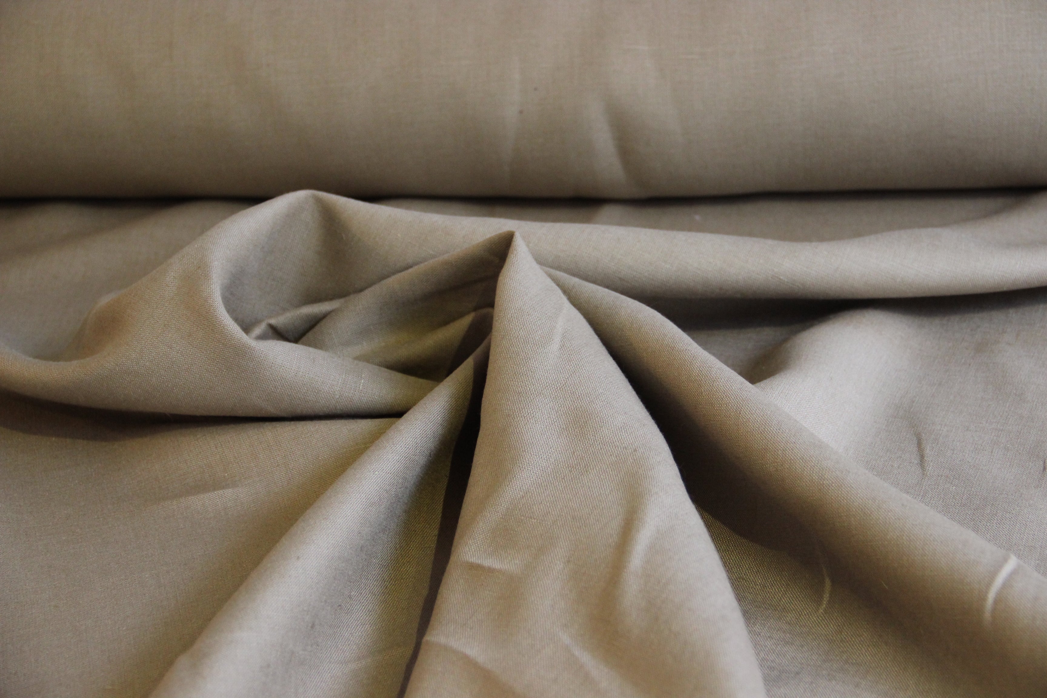 Buy 740-coffee Linen plain * From 50 cm