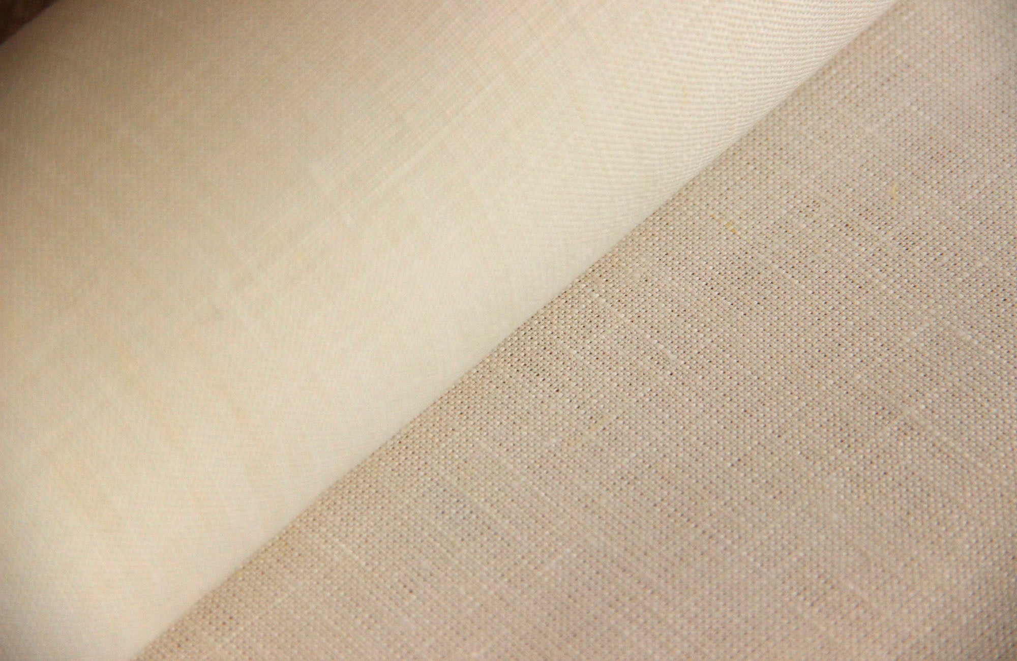 Buy ivory Linen plain * From 50 cm