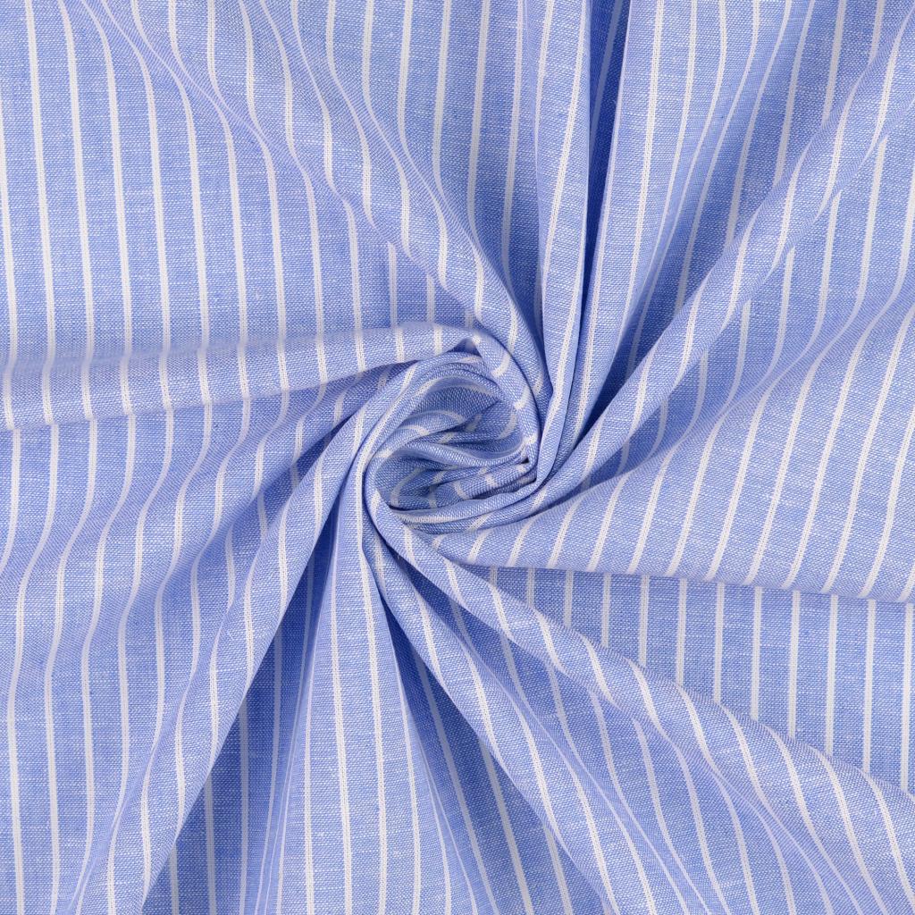 Half linen patterned stripes * From 50 cm - 0