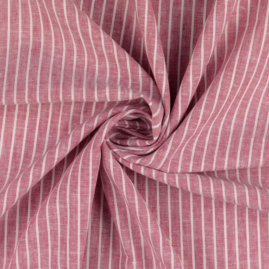 Half linen patterned stripes * From 50 cm