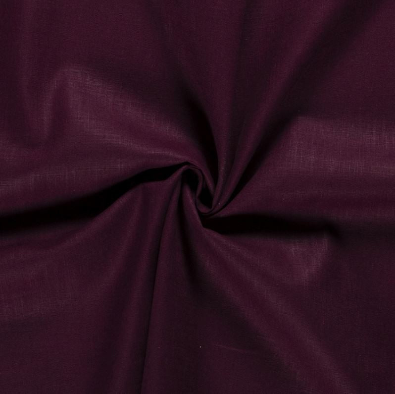 Buy 119-wine-red Linen Ramie *From 50 cm