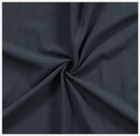 Buy 007-steel-blue Linen Ramie stonewashed * From 50 cm