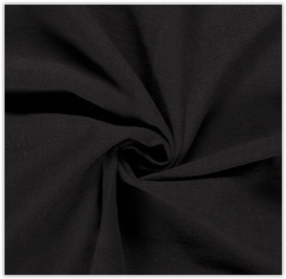 Buy 069-black Linen Ramie stonewashed * From 50 cm