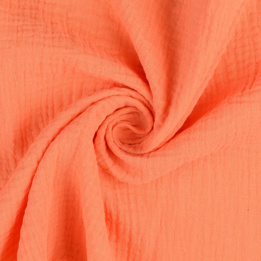 Acheter 032-abricot Mousseline unie *À partir de 25 cm