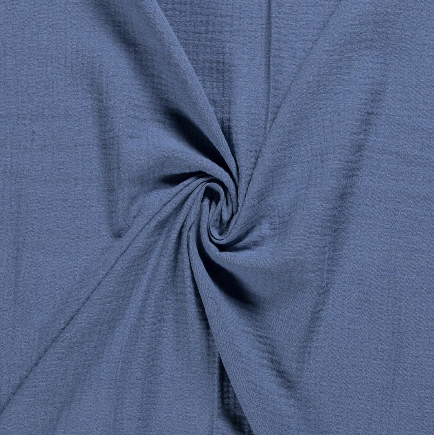 Acheter 006-bleu-jean Mousseline unie *À partir de 25 cm