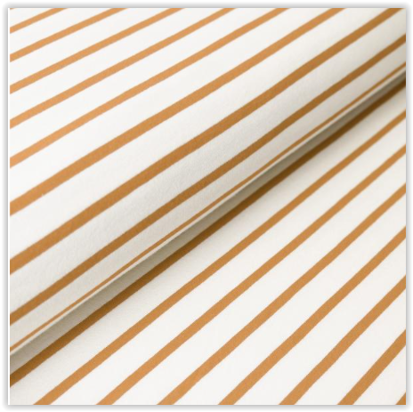 Buy 260-mustard French Terry striped * From 50 cm