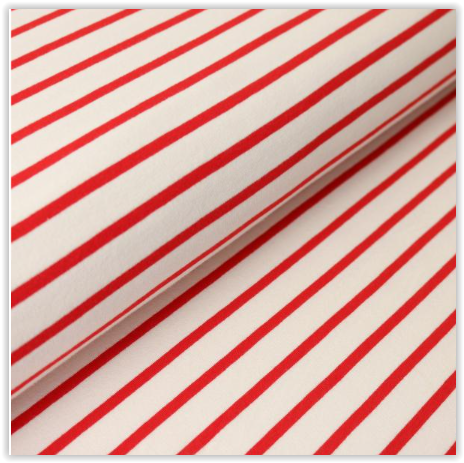 French Terry striped * From 50 cm - 0