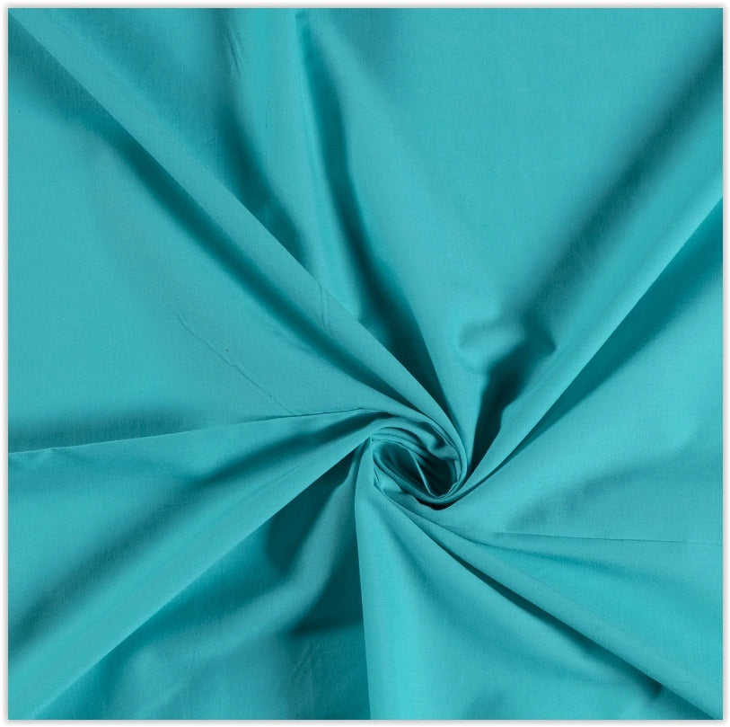 Acheter 004-turquoise Voile de coton *À partir de 50 cm