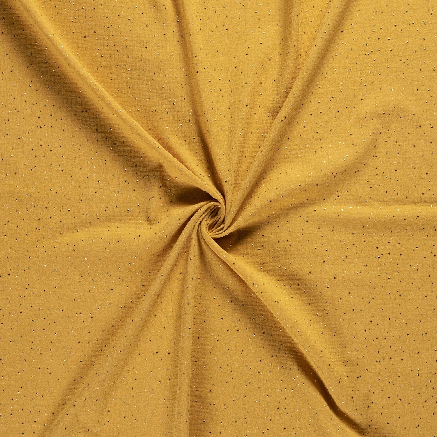 Acheter 034-moutarde Mousseline pois dorés - 20 coloris *A partir de 25 cm