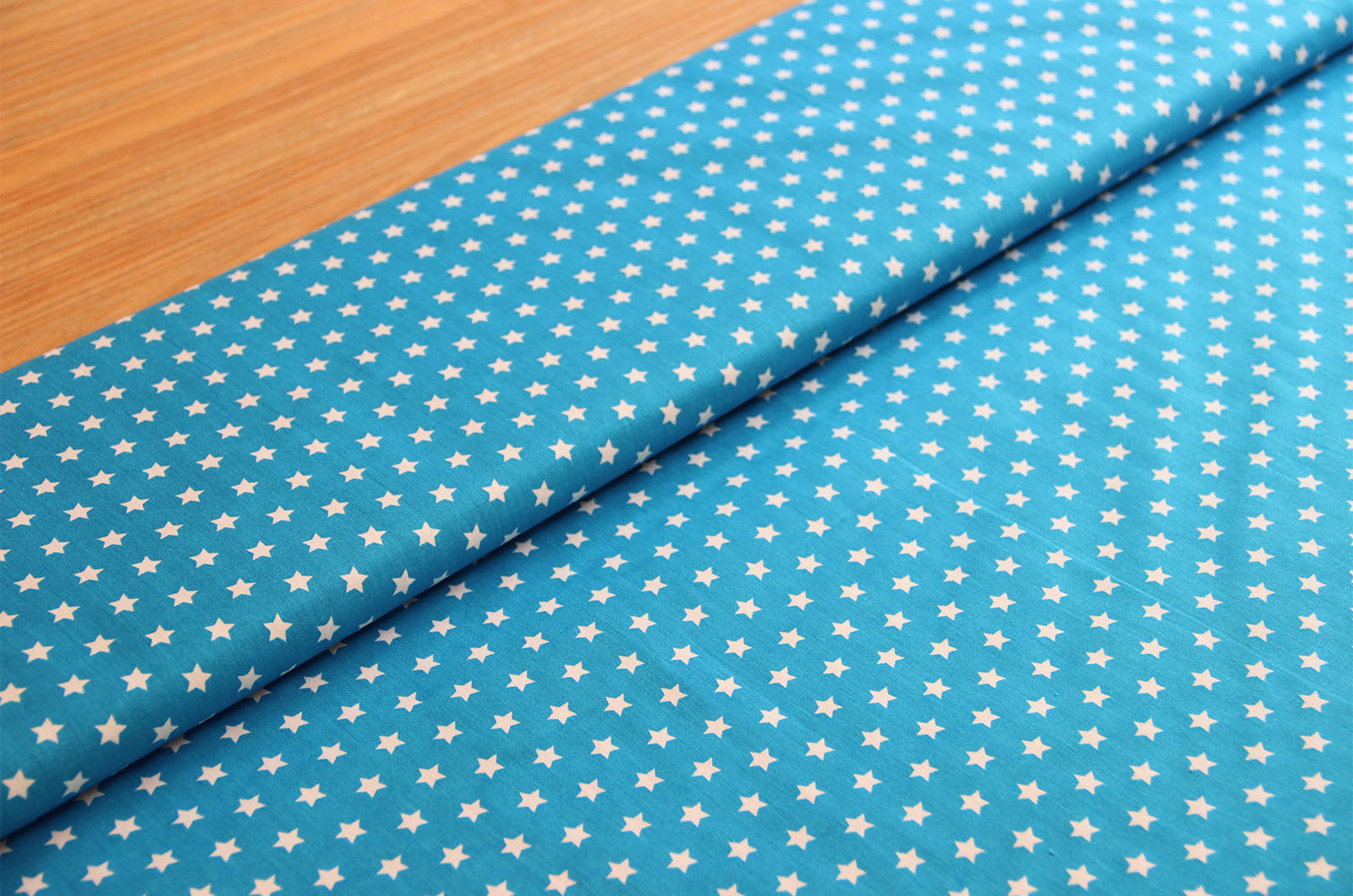 Acheter 004-turquoise Coton imprimé étoiles 1cm * A partir de 50cm