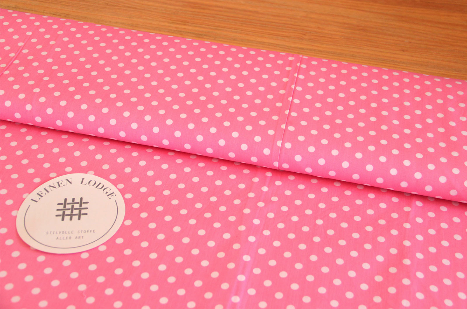 Buy 011-pink Cotton print dots 5mm * From 50cm