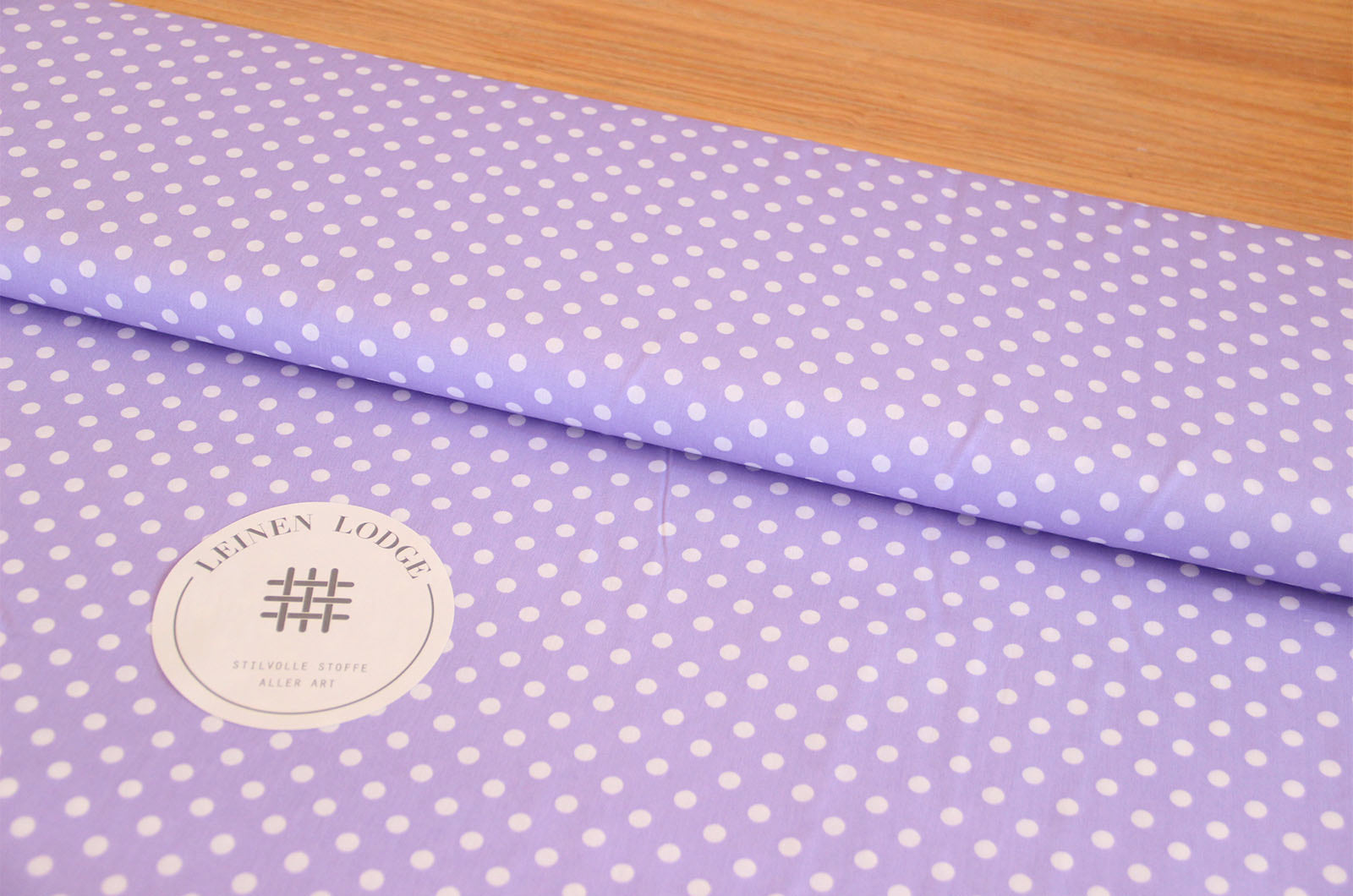 Buy 043-lilac Cotton print dots 5mm * From 50cm
