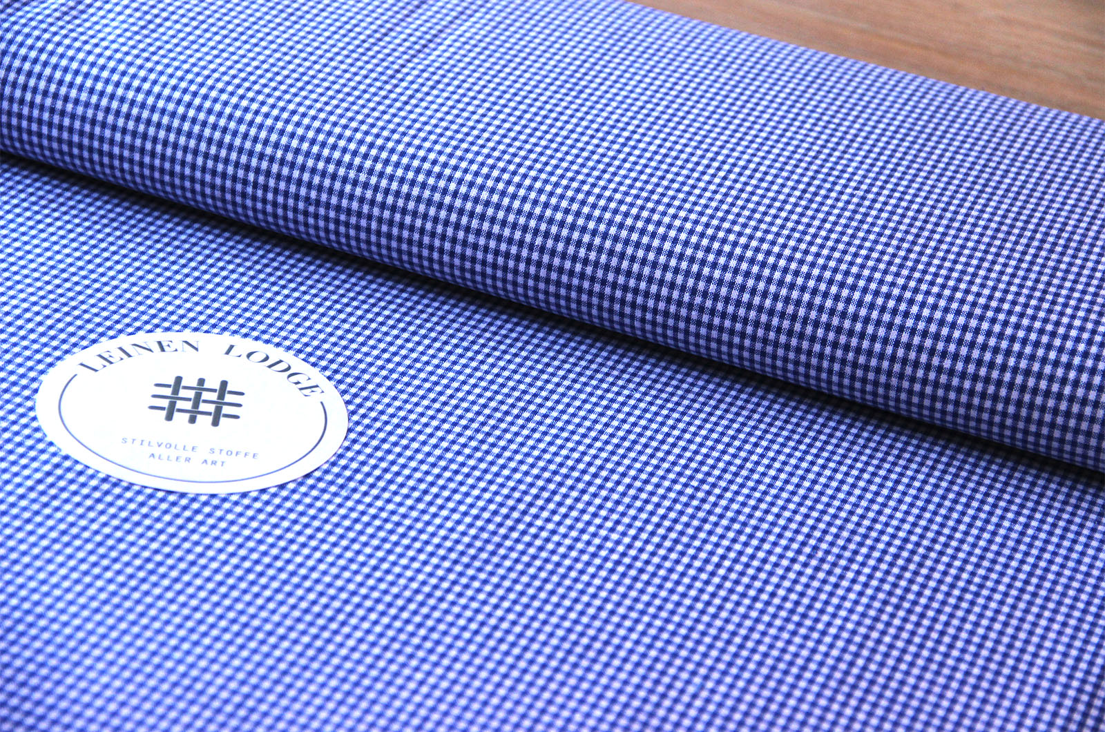 Buy 005-blue Cotton check 3mm * From 50 cm