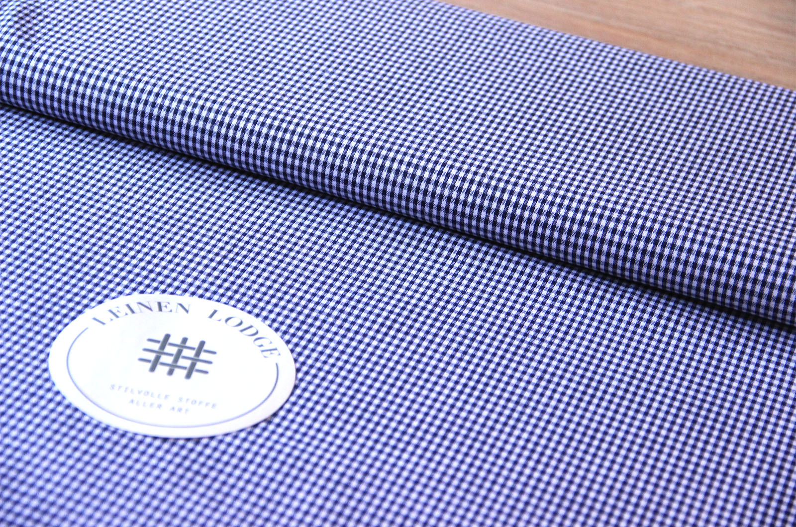 Buy 008-navy Cotton check 3mm * From 50 cm
