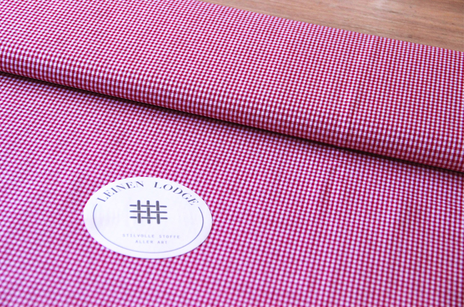 Buy 015-red Cotton check 3mm * From 50 cm