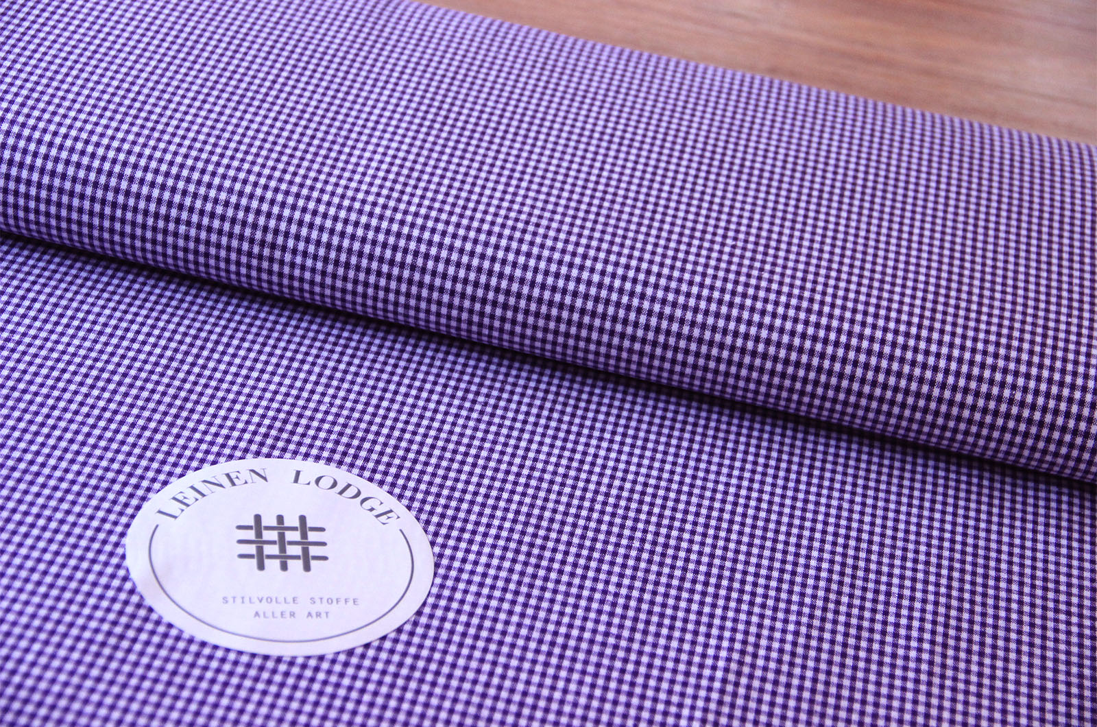 Buy 045-purple Cotton check 3mm * From 50 cm