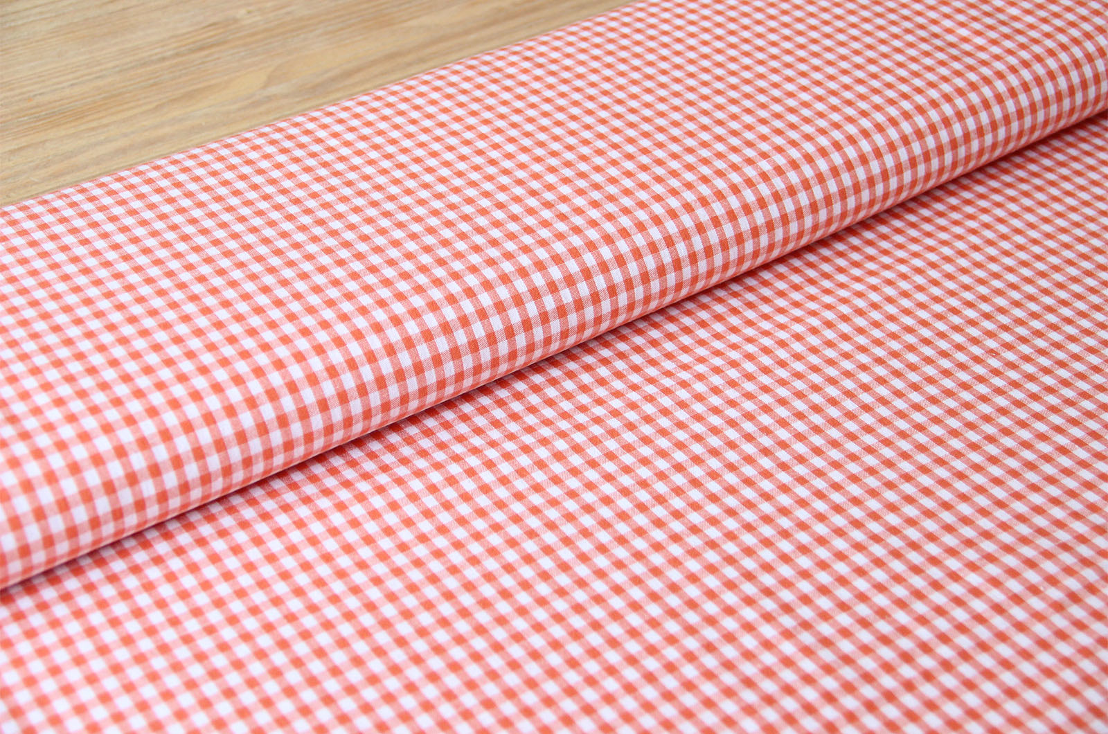 Buy 036-orange Cotton check 5mm * From 50 cm