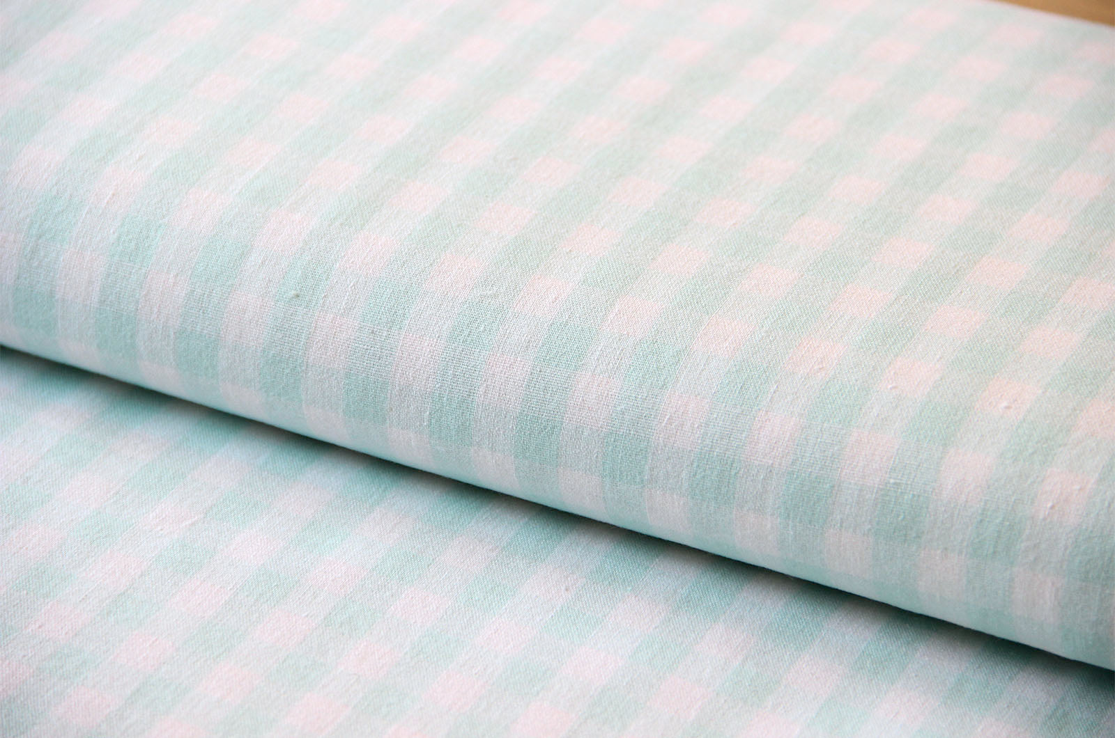 Buy 022-mint Cotton check 1 cm * From 50 cm
