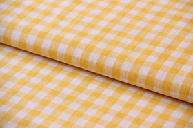 Acheter 035-jaune Carreaux de coton 1 cm * A partir de 50 cm